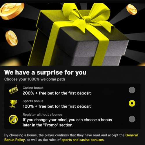 welcome bonus on bets Parimatche