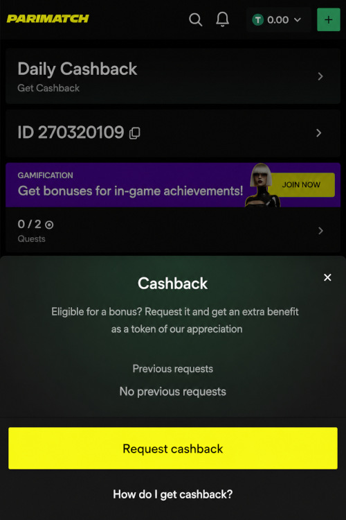 crypto cashback Parimatch btc eth usdt terms