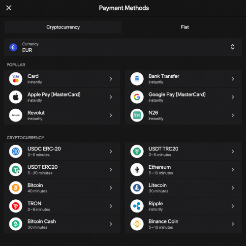 Payment methods Parimatch in lichnom dashboard Payment methods Parimatch in lichnom dashboard