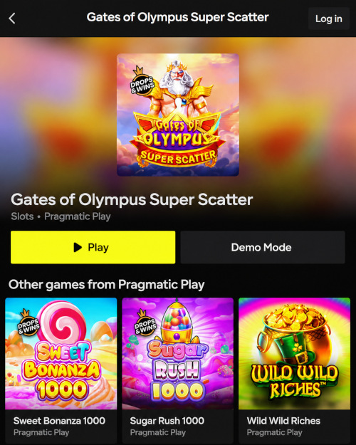 Demo-mode slot game launch offer