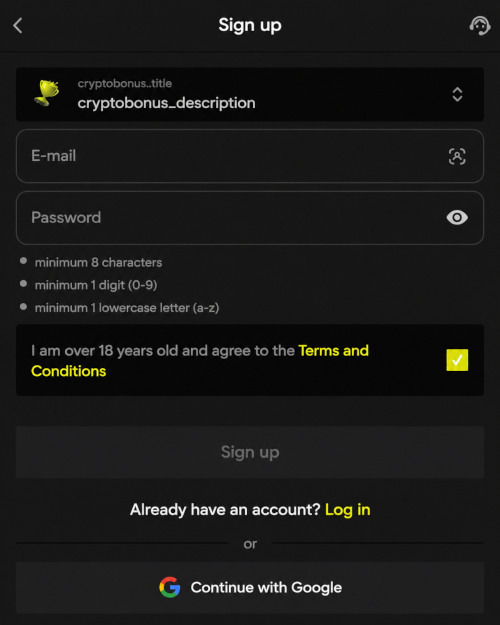 Parimatch casino registration