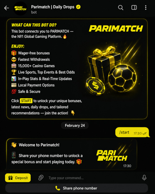 Kanal with promo-informatsiey Parimatch on screen phone Kanal with promo-informatsiey Parimatch on screen phone